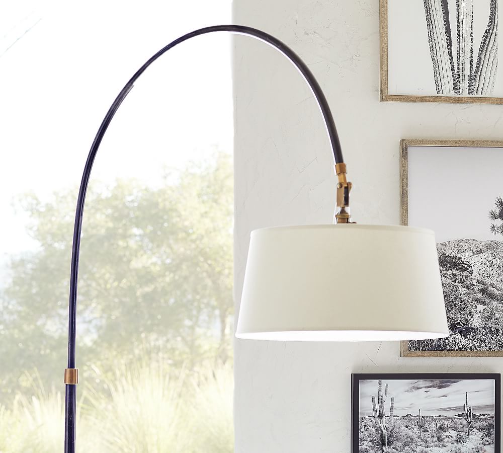 Pottery barn winslow arc floor outlet lamp