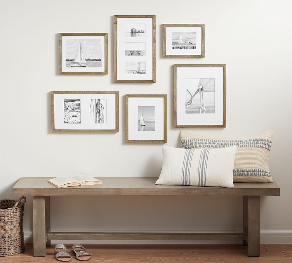 6-Piece Wood Gallery Frame Set - Gray