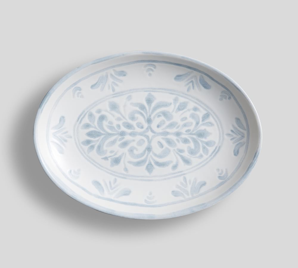 Heirloom Stoneware Oval Serving Platter