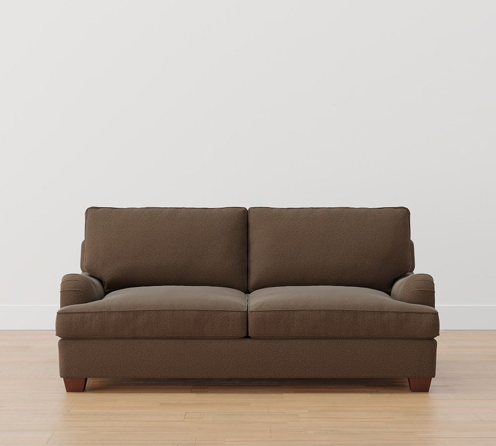 PB English Arm Upholstered Sleeper Sofa with Memory Foam Mattress