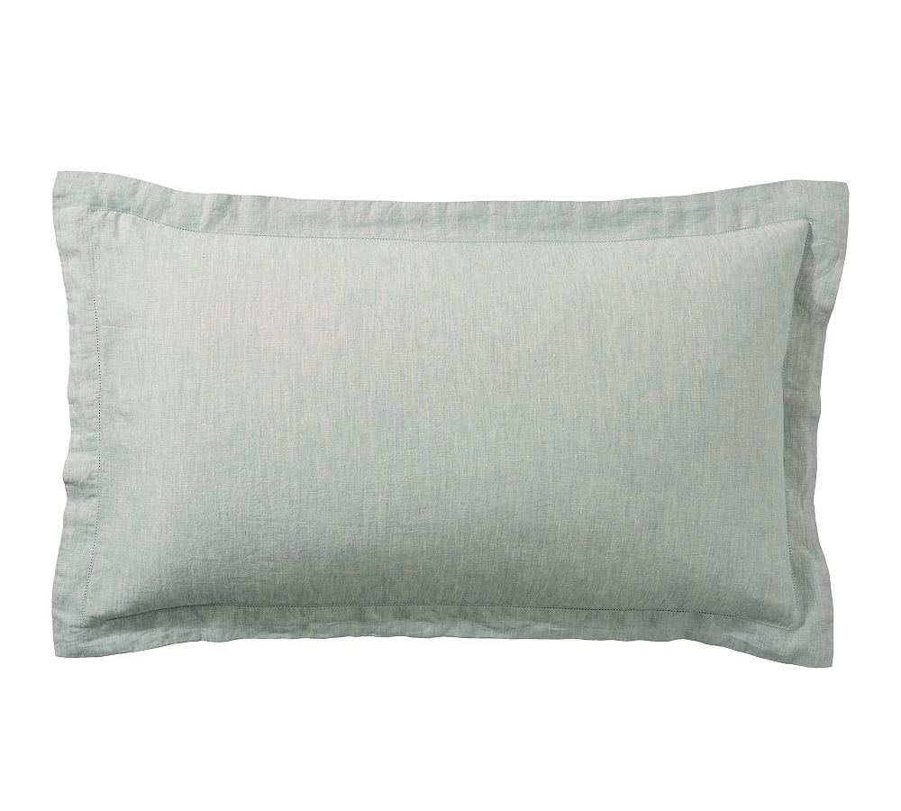Belgian Flax Linen Sham - King/Mineral