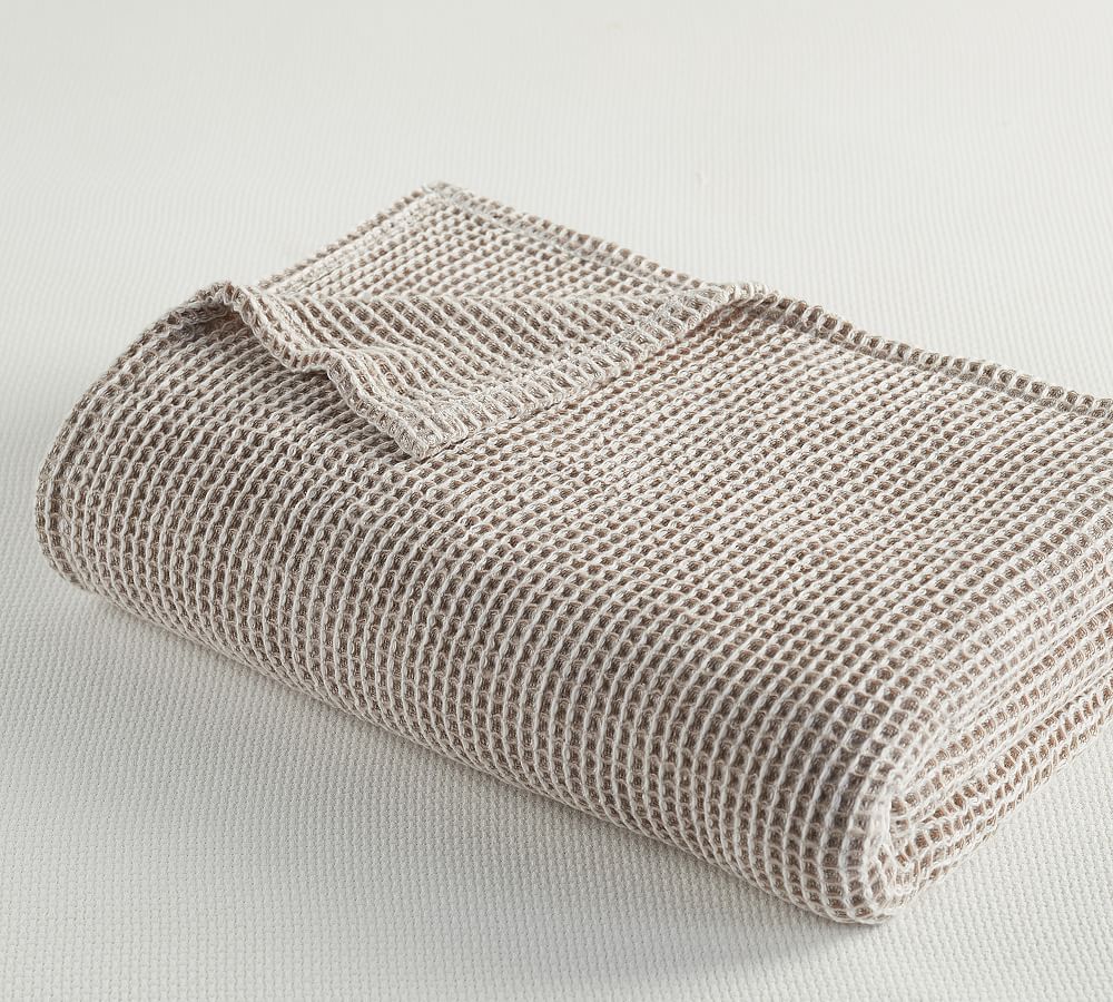 Waffle Weave Blanket - Neutral, Queen