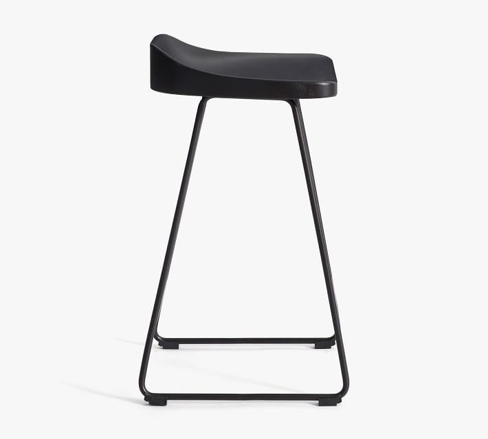 Brenner Wood Stool Pottery Barn
