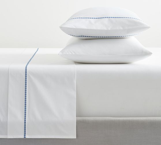 Pearl Organic Percale Sheet Set | Pottery Barn