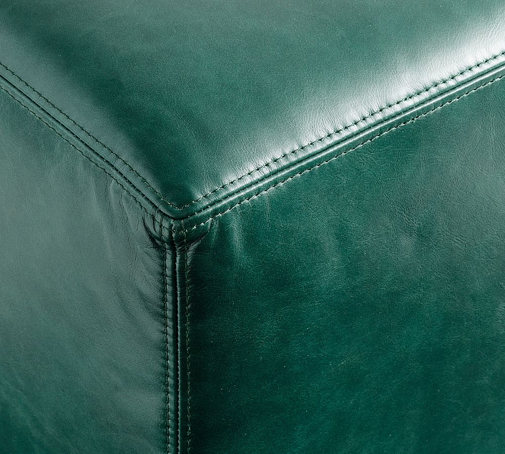 Universal Leather Cube | Pottery Barn