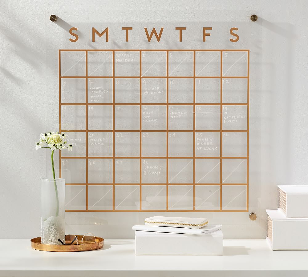 Personalized Acrylic Calendar For Wall ll dry erase board -  Canada