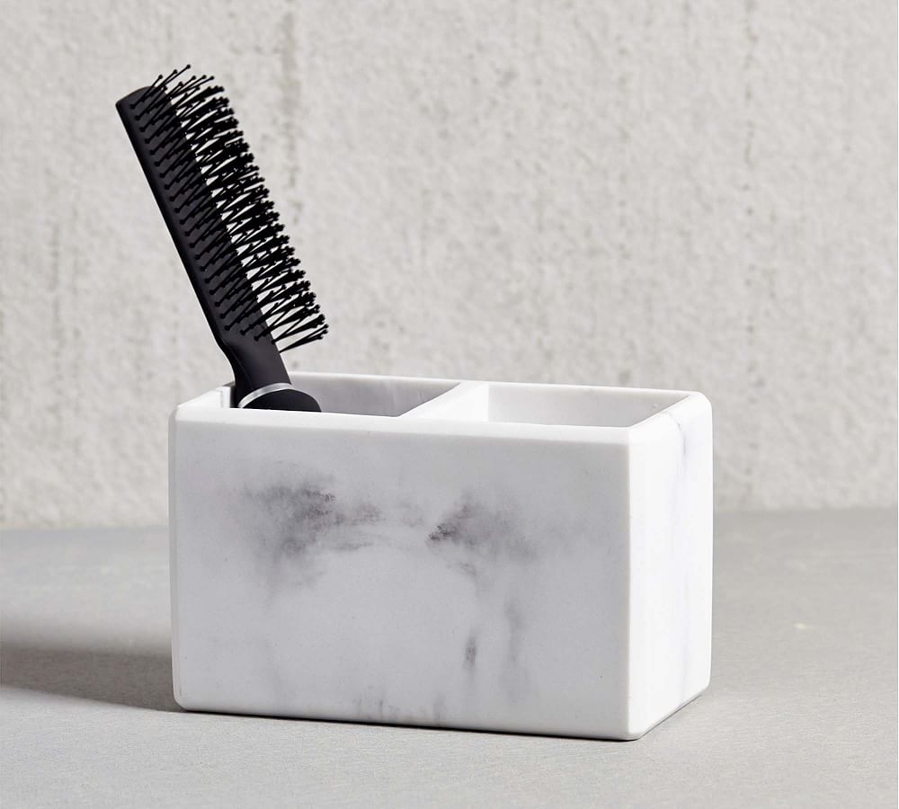 Schmidt Marble Bathroom Organizer | Pottery Barn