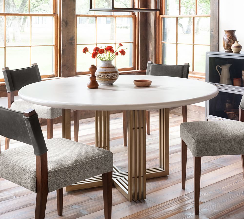 Mia round dining deals table