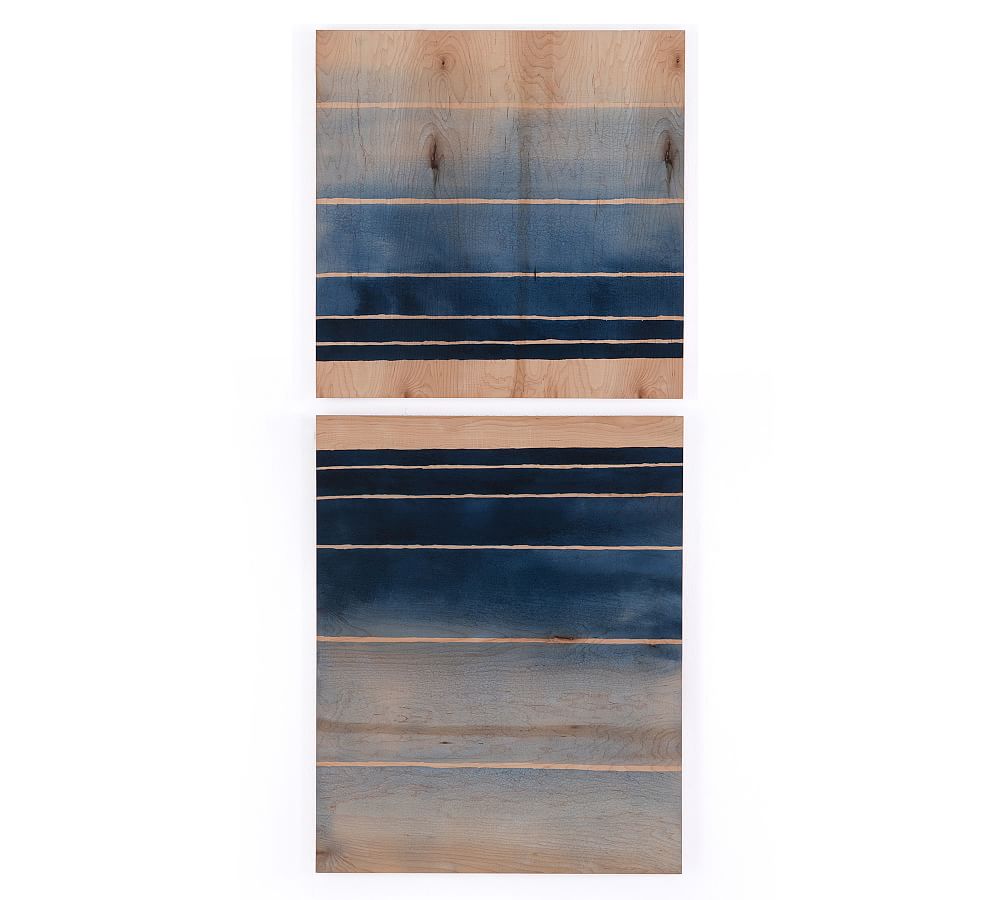 Wooden Deep End Diptych By Jess Engle