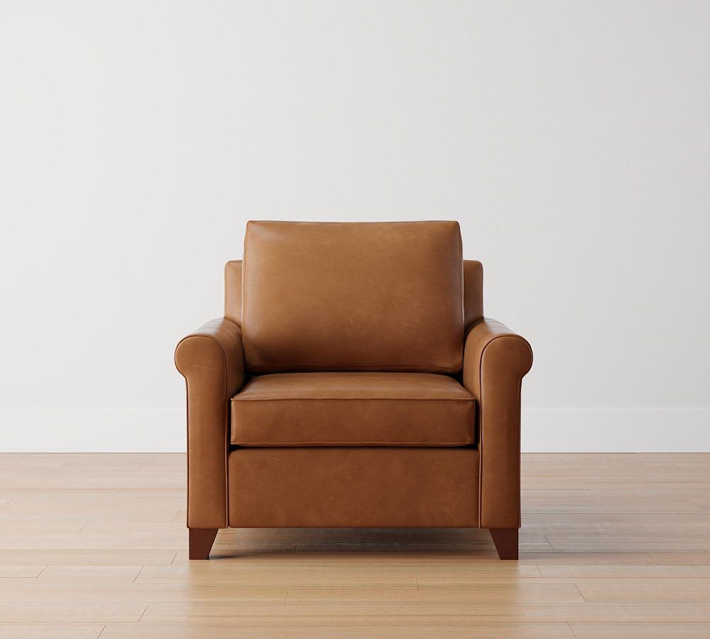 Cameron Roll Arm Leather Chair