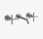 Kohler Purist&#174; Cross Handle Widespread Bathroom Sink Faucet