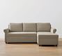 Sanford Roll Arm Trundle Sleeper Chaise Sectional - Storage Available (92&quot;)
