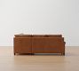 Cameron Roll Arm Leather 3-Piece L-Shaped Sectional (102&quot;)