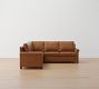 Cameron Roll Arm Leather 3-Piece L-Shaped Sectional (102&quot;)