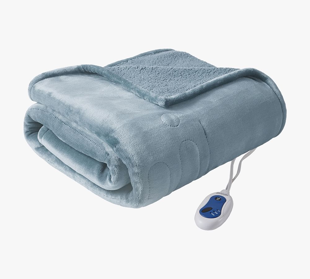 Beautyrest® Heated MicrolighttoBeber Throw Blanket Pottery Barn