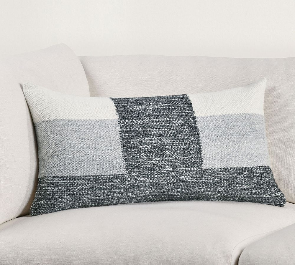 Open Box: Zea Embroidered Lumbar Pillow