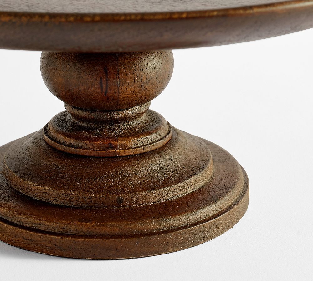 Turned Wood Cake Stand Pottery Barn