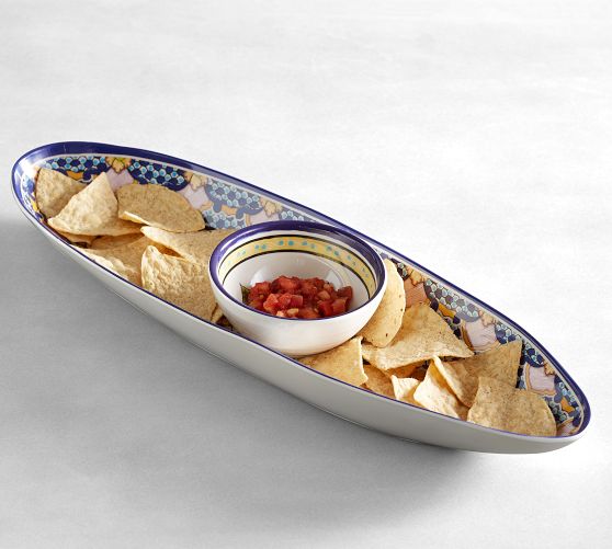 Del Sol Melamine Chip & Dip Server Pottery Barn