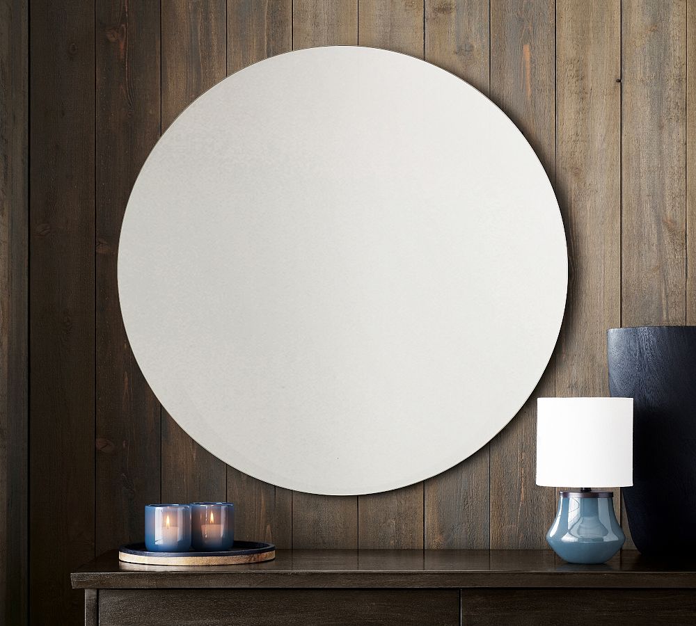 Rienne Frameless Round Wall Mirror