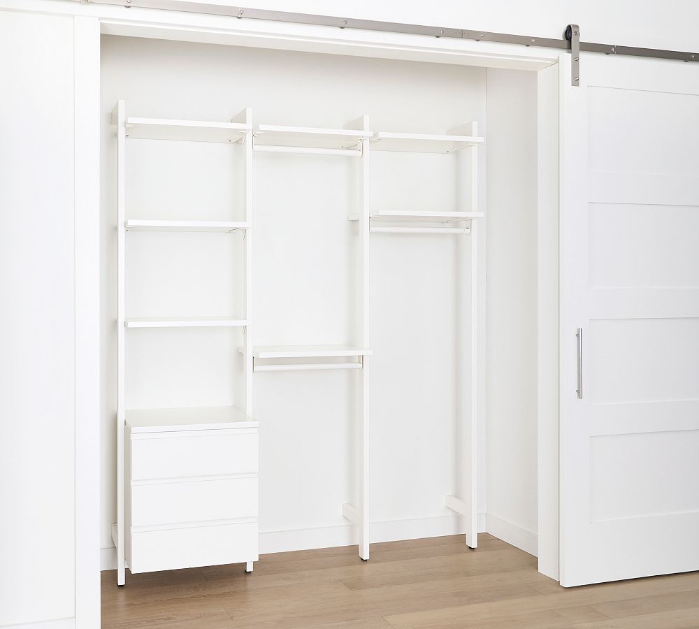 Essential Reach-In Closet by Hold Everything, 6' Hanging System with 3 ...