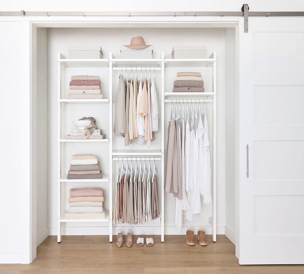 Essential Reach-In Closet by Hold Everything, 6' Hanging System with Shelves&#8203;