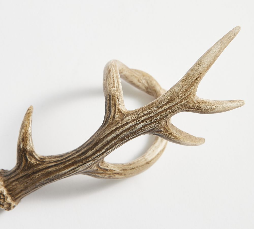 Deer antler napkin on sale rings