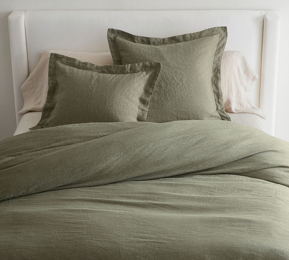 Belgian Flax Linen Duvet & Shams Pottery Barn