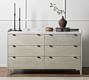 Geary Marble Top 6-Drawer Dresser (60&quot;)
