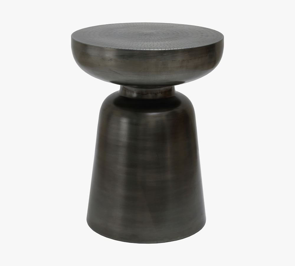 Mak Round Metal Accent Table