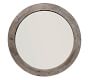 Round Wood-Framed Wall Mirror - 36&quot;