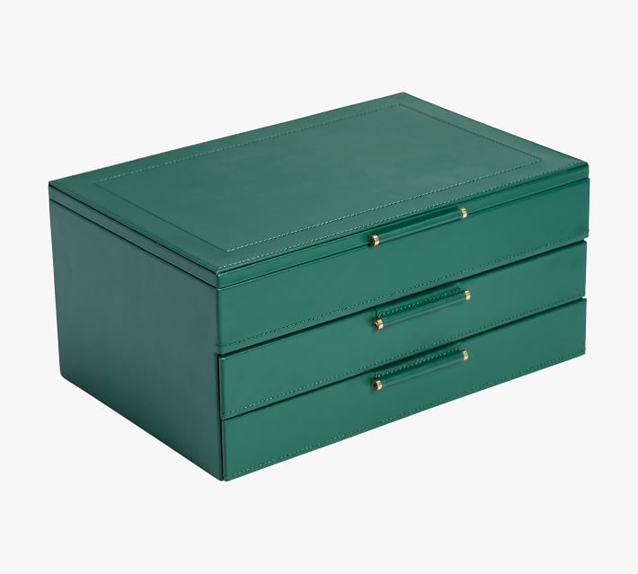  VitaFeli Book Shaped Jewelry Organizer - Stand-up Jewelry Box  with Luxury & Noble Appearance – Large Storage with PU Leather & Magnetic  Lock (Green) : Clothing, Shoes & Jewelry