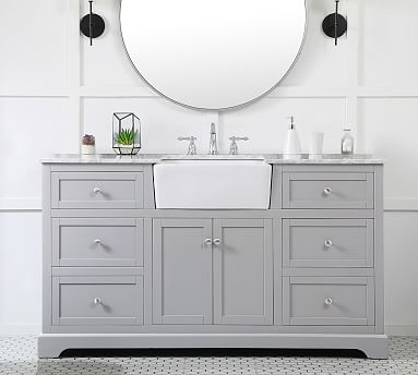 60 white deals vanity single sink