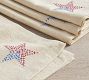 Americana Star Embroidered Cotton/Linen Napkins - Set of 4