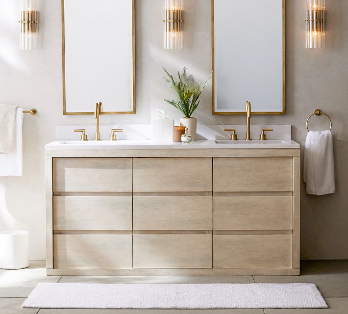 Cayman 64" Double Sink Vanity | Pottery Barn