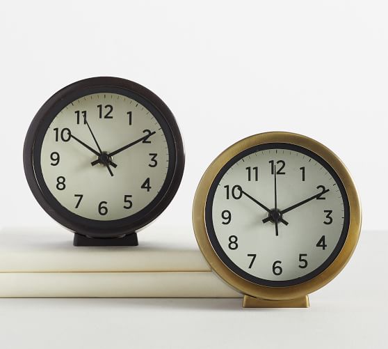 Classic Desktop Clock Pottery Barn