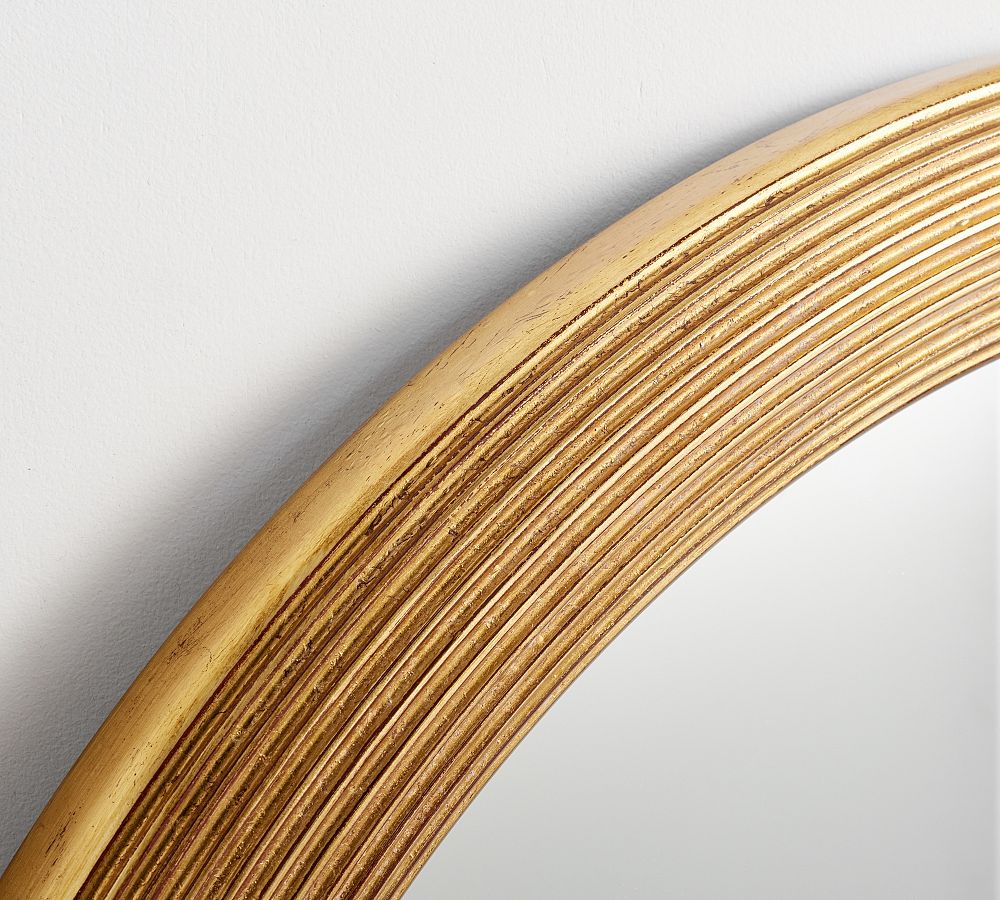 Antique Gold Round Mirror Pottery Barn