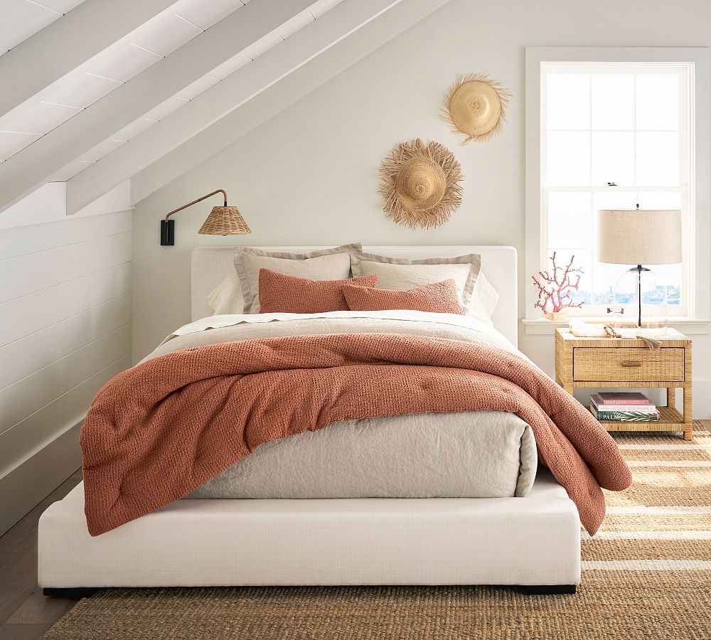 Pottery barn low profile hot sale bed