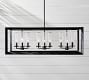 Sonora Outdoor Clear Glass Linear Chandelier