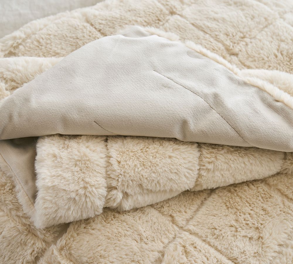 Fluffy Fur Blanket | Pottery Barn