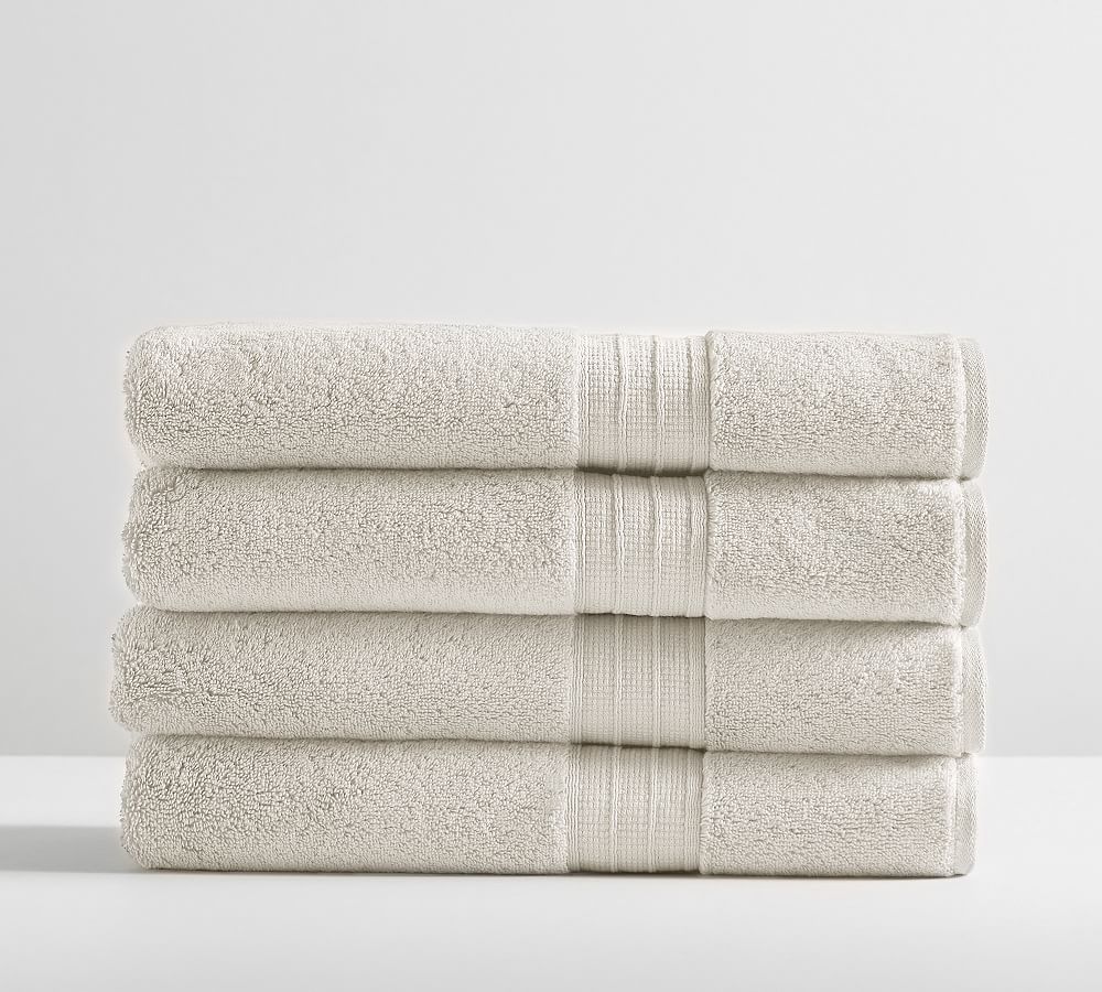 Hydrocotton Organic Towel Bundle - Set of 4-Heathered Oatmeal
