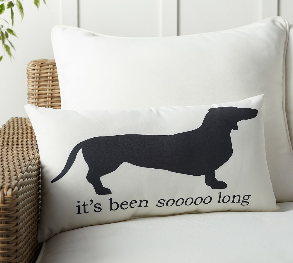 Pottery barn dog clearance pillow