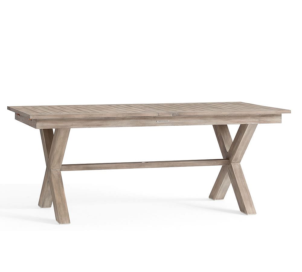 Indio Eucalyptus X-Base Extending Dining Table + Chair Dining Set