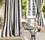 Sunbrella&#0174; Awning Stripe Grommet Outdoor Curtain