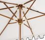 Premium 10' Rectangular Portofino Patio Umbrella &ndash; Eucalyptus Frame&#8203;