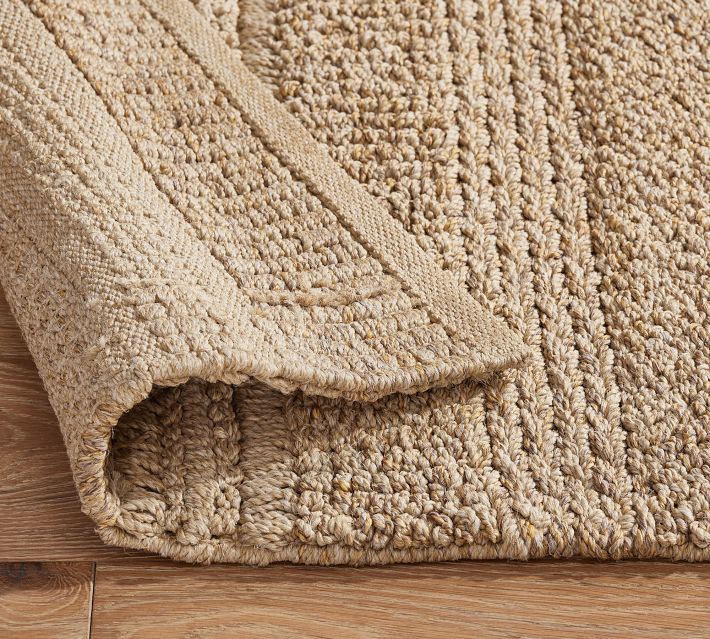 Glitzy Rugs UBSJ00005W0001B5 5 x 5 ft. Oriental Hand Woven Jute