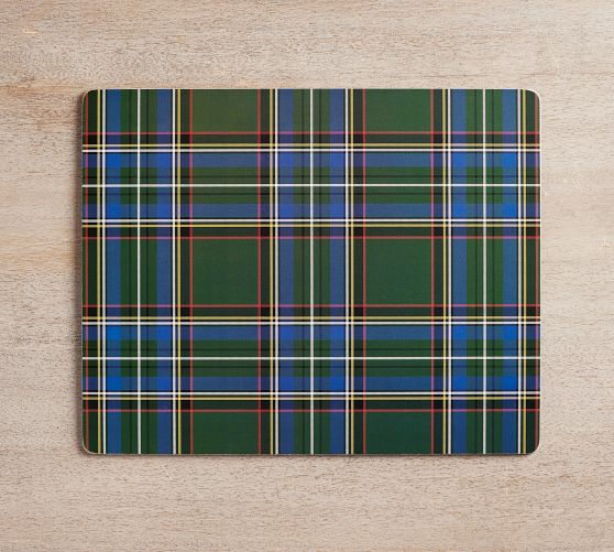 Stewart Plaid Cork Placemats Set of 4 Pottery Barn