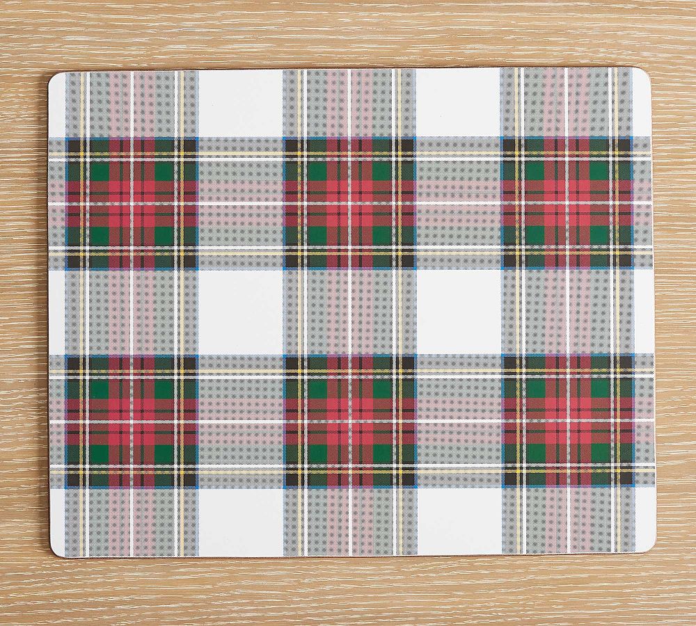 Stewart Plaid Cork Placemats Set of 4 Pottery Barn