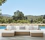 Huntington Wicker 3-Piece Double Chaise Slope Arm Outdoor Sectional