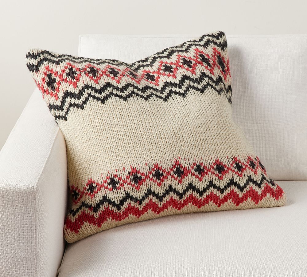 Hamil Fair Isle Sweater Pillow