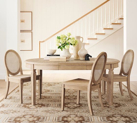 Sausalito Round Extending Dining Table Pottery Barn
